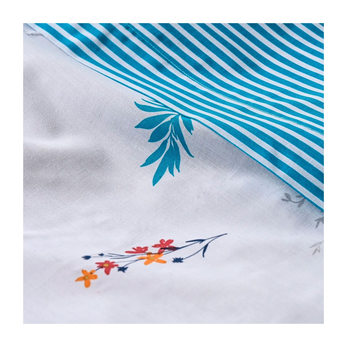 CANNON - Juego Sábanas Cannon AF 144H 50%Alg Estamp Almond 2.5 W22