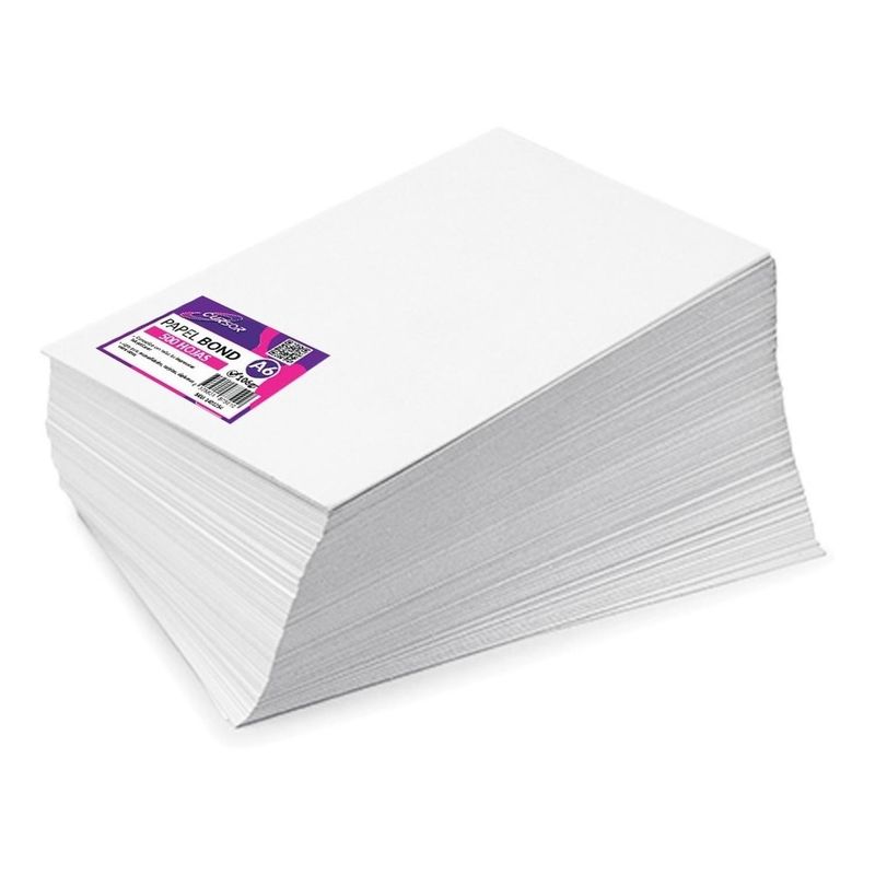 GENERICO - 500 Hojas De Papel 6 Bond Blanco 106gr Tamaño A6 Agenda