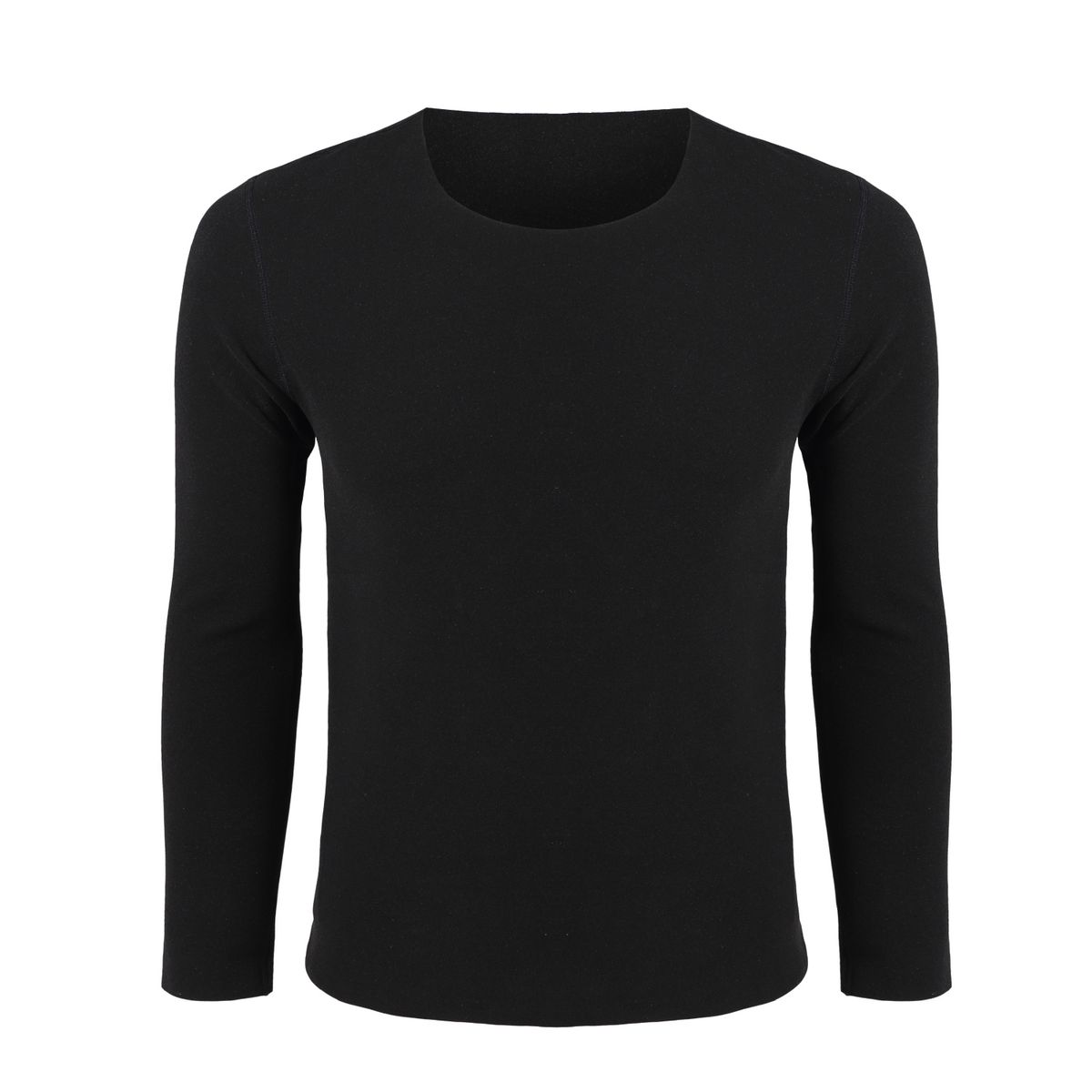 ANDESLAND OUTDOOR APPAREL - Polera Primera Capa Cuello Sin Costuras Blanford Negro Hombre