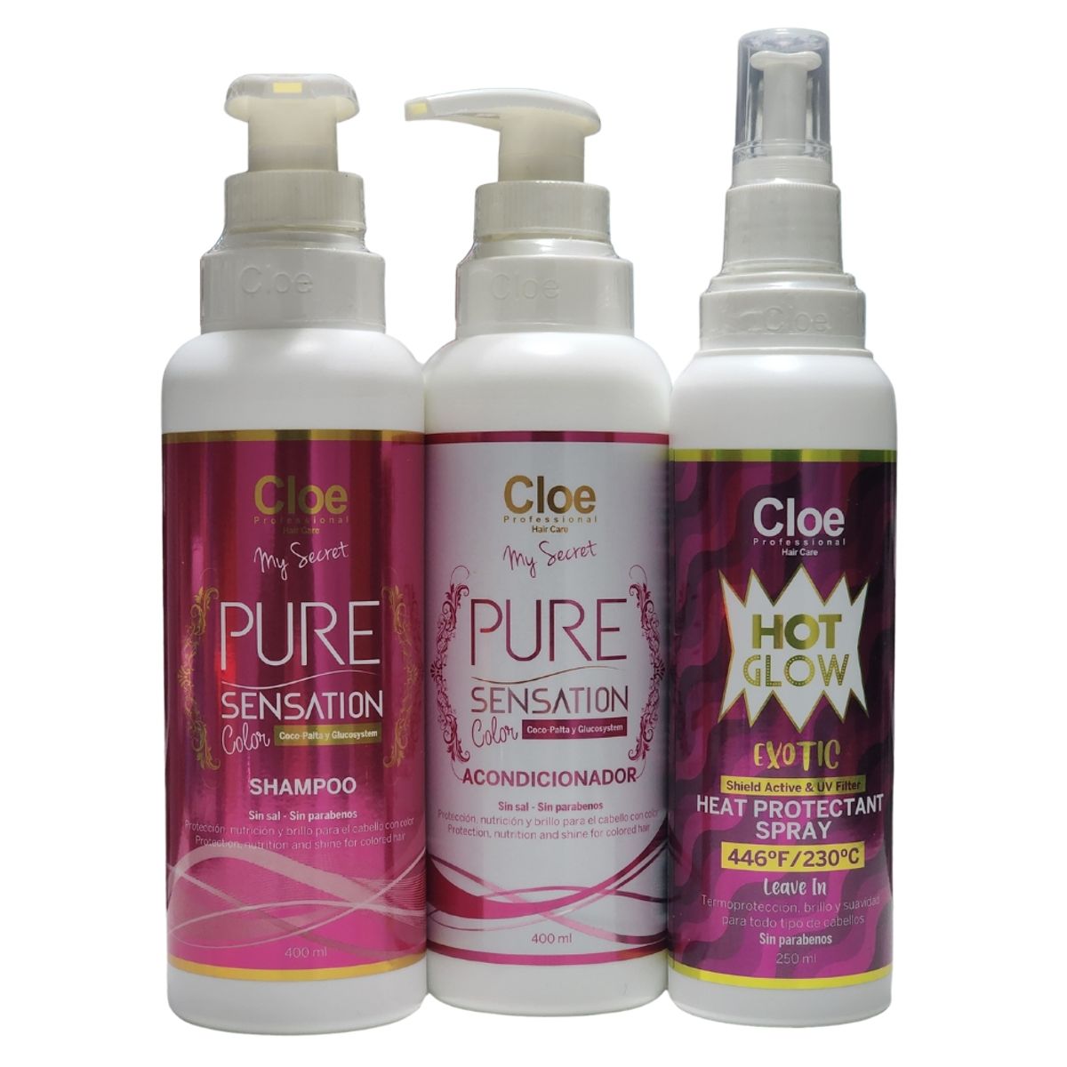CLOE - Pack Cloe Pure Sensation Color  Hot Glow Exotic.-