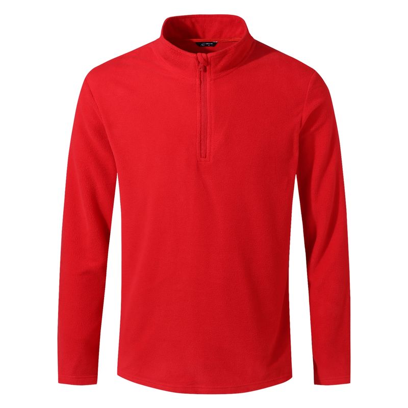 ANDESLAND OUTDOOR APPAREL - Polera Micropolar II Capa Chilla Rojo Hombre