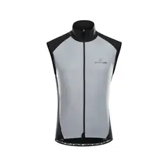ANDESLAND OUTDOOR APPAREL - Chaleco Ciclista Reflectante Gris y Negro Hombre