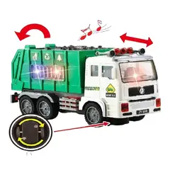 GENERICO - Camion Recolector de Basura Juguete Sonido Luces Movimiento