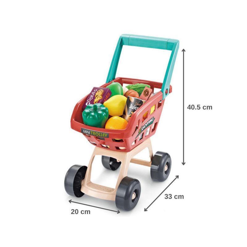 GENERICO - Juguete Set Supermercado Con Carrito 48 Piezas Sonidos