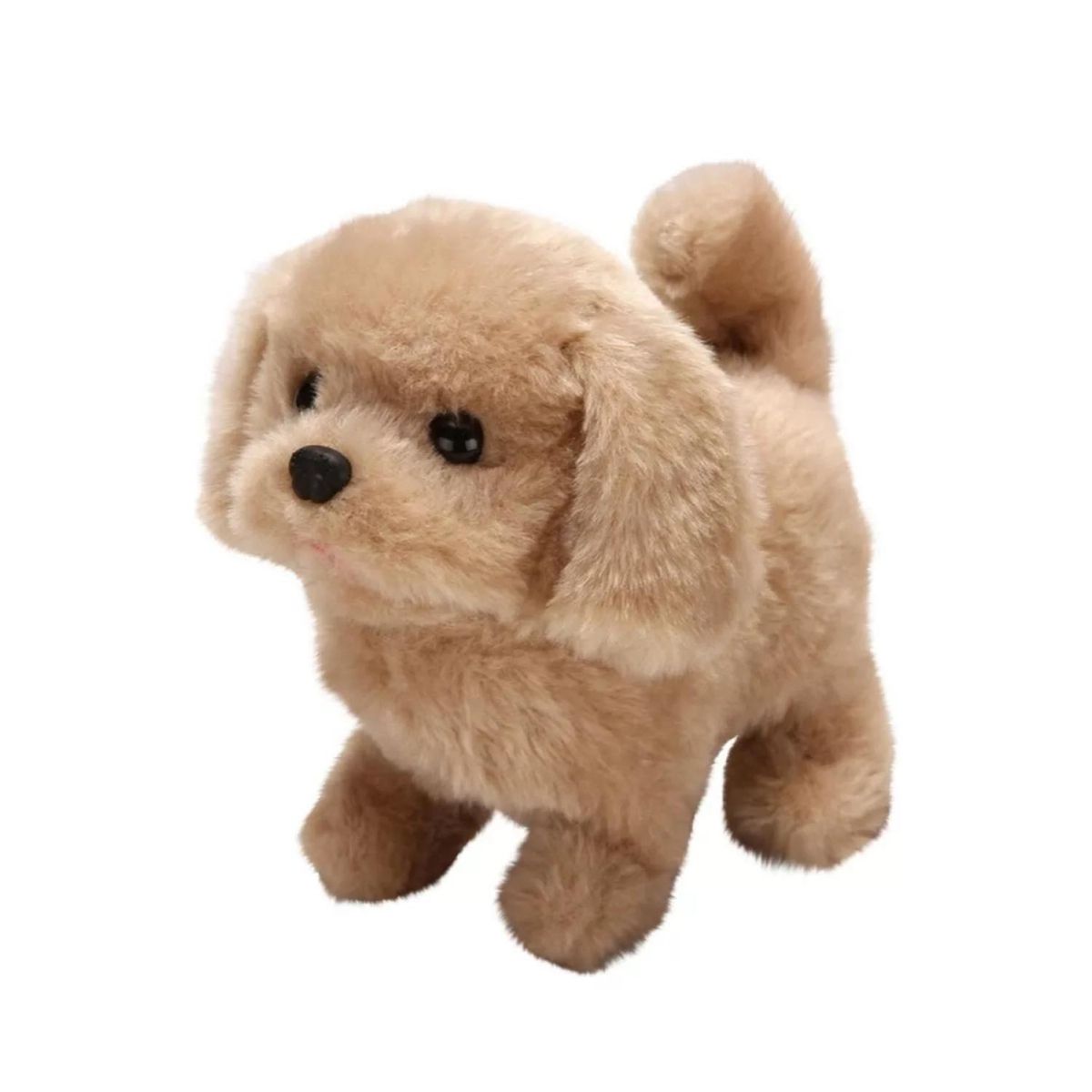 GENERICO - Juguete Peluche Perro Cachorro Interactivo Cafe Claro