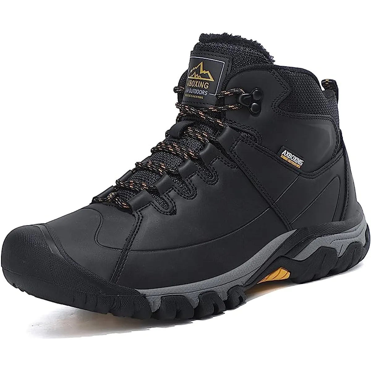 SHANDIAN - Zapatos de montaña impermeable y antideslizante de hombre