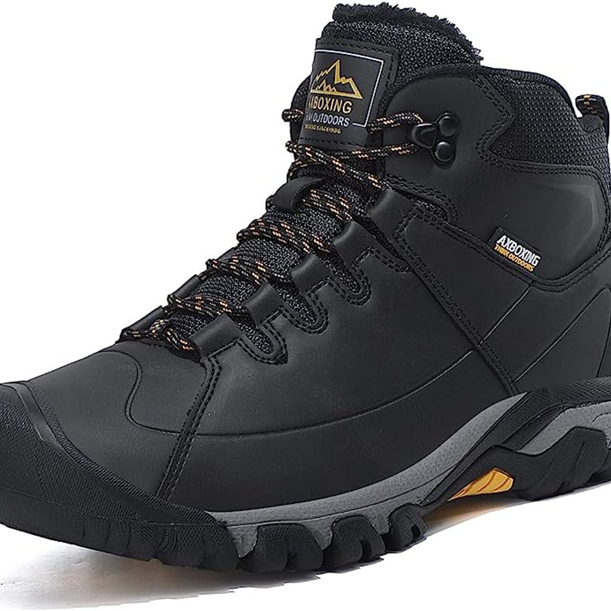 SHANDIAN - Zapatos de montaña impermeable y antideslizante de hombre