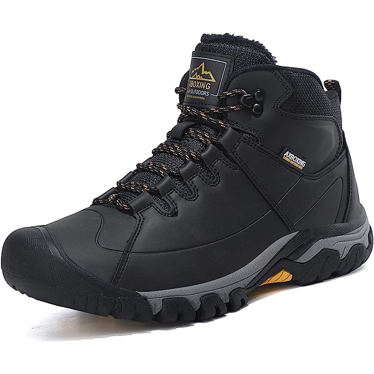 SHANDIAN - Zapatos de montaña impermeable y antideslizante de hombre