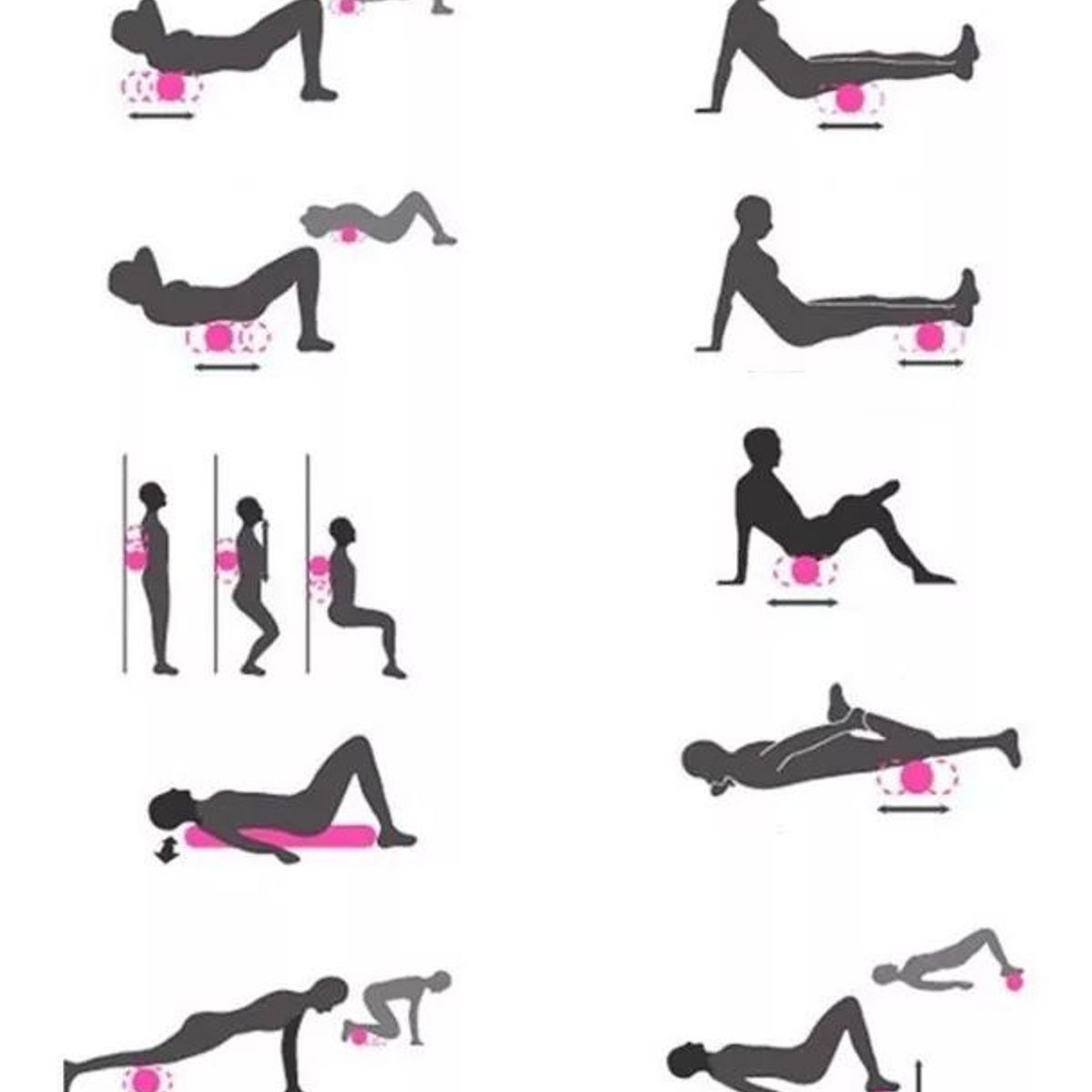 KUANGYE - Rodillo Elongación Foam Roller Masaje Recuperación Ejercicio