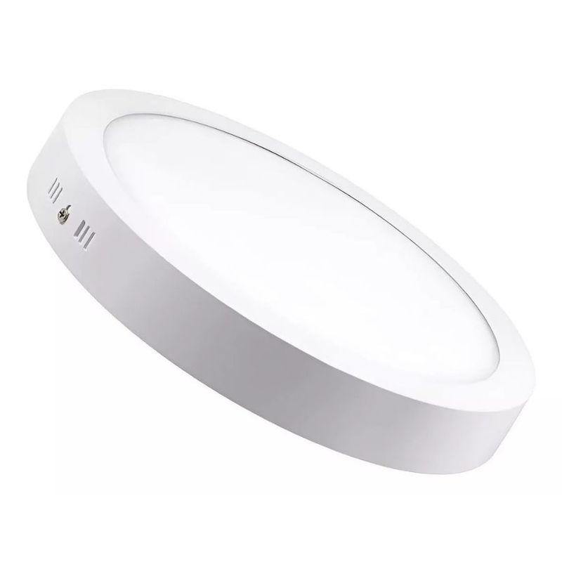 GENERICO - Plafon Techo Foco Sobrepuesto Panel Led Lampara Redondo 18w