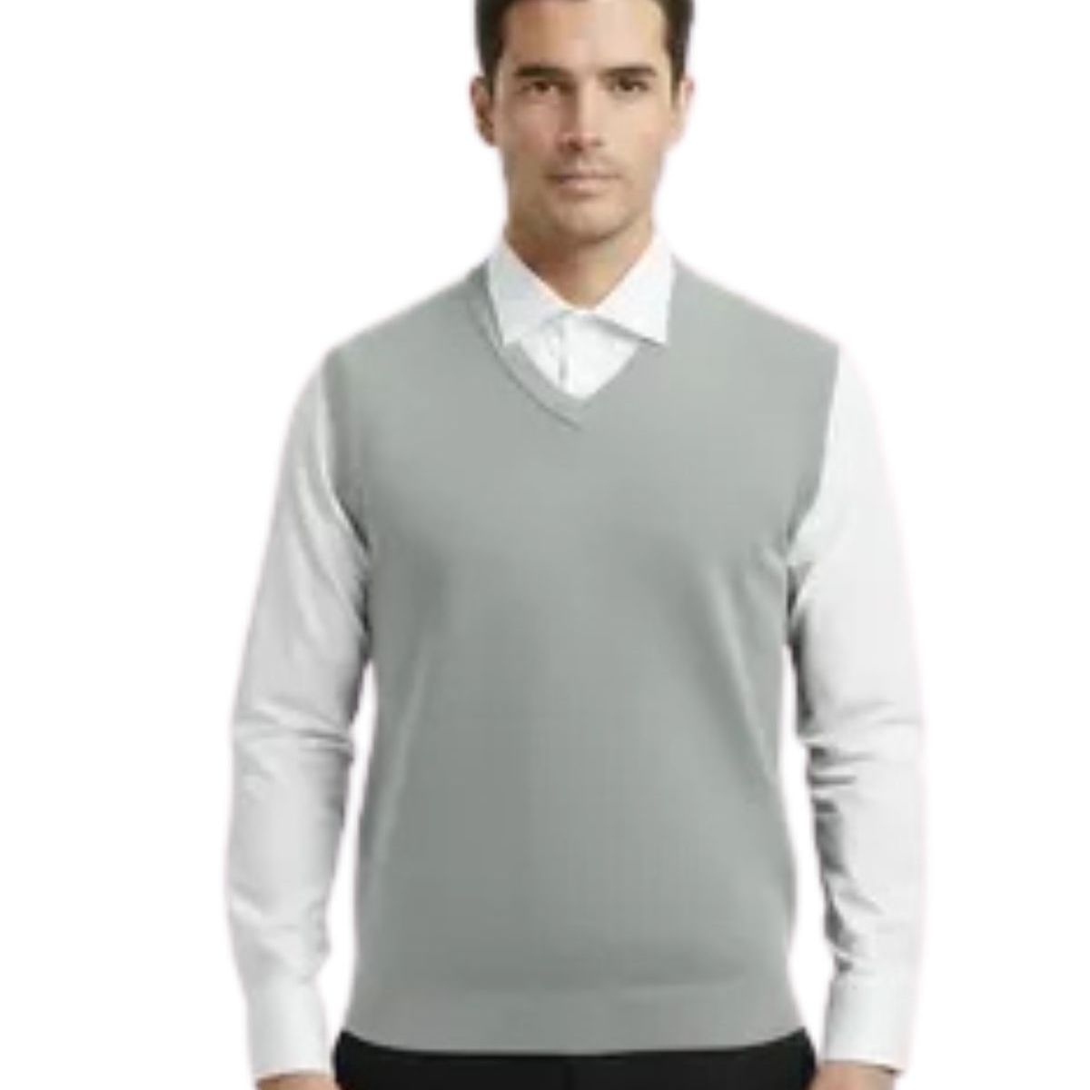 LOOK SHOP - Sweater Sin Mangas Hombre Cuello V Excelente Calidad 131