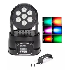 GENERICO - Luces De Escenario Fiesta Dj Dmx Cabeza Movil Rgbw