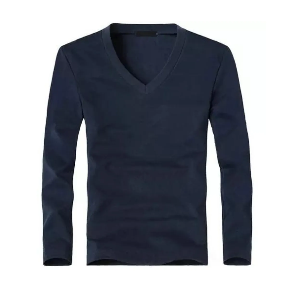 LOOK SHOP - Camiseta Manga Larga Cuello V Hombre. Fibra Bambú 274