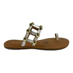 VIA UNO - Sandalia Chinelo Mujer Modelo 21906870 Blanco