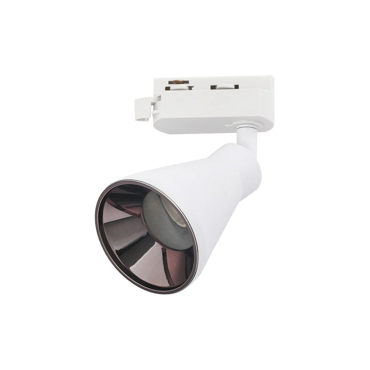 WANT - Foco Decorativo Monofásico Porta 1GU10 Blanco Incluye Ampolleta Cálida