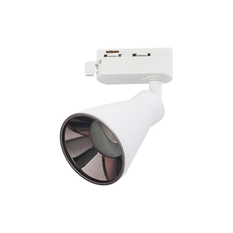 HB LEDS - Foco Decorativo Monofásico Porta 1GU10 Blanco Incluye Ampolleta Cálida
