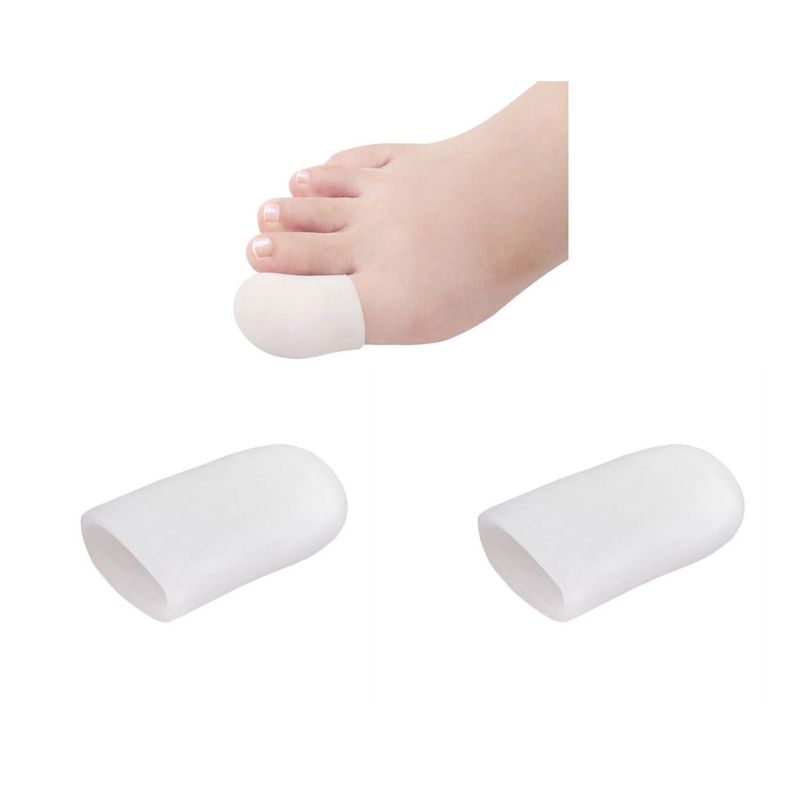 GENERICO - Par De Protector Dedo Pulgar Dedal Para Pie Gel Suave