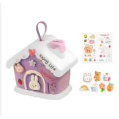 OEM - Casa Alcancía House Piggy Bank Para Niños Juguete - Morado…