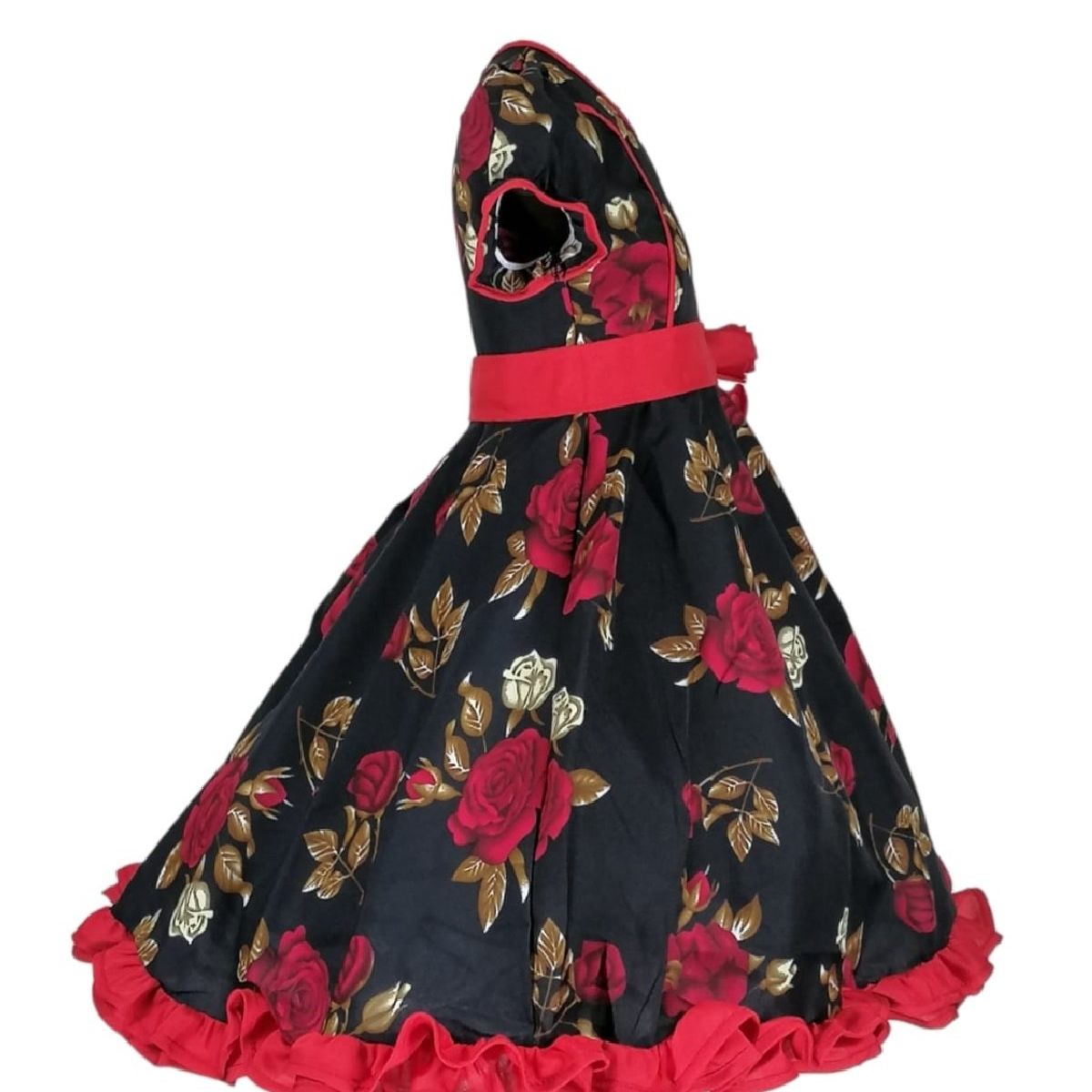 GENERICO - Vestidos Niña Huasa / Chinita Fiestas Patrias Talla 2 4 6 8