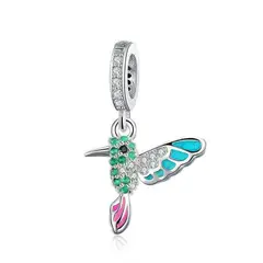 TODOJOYAS - Charm Plata 925 Colibri Picaflor Pajaro Ave