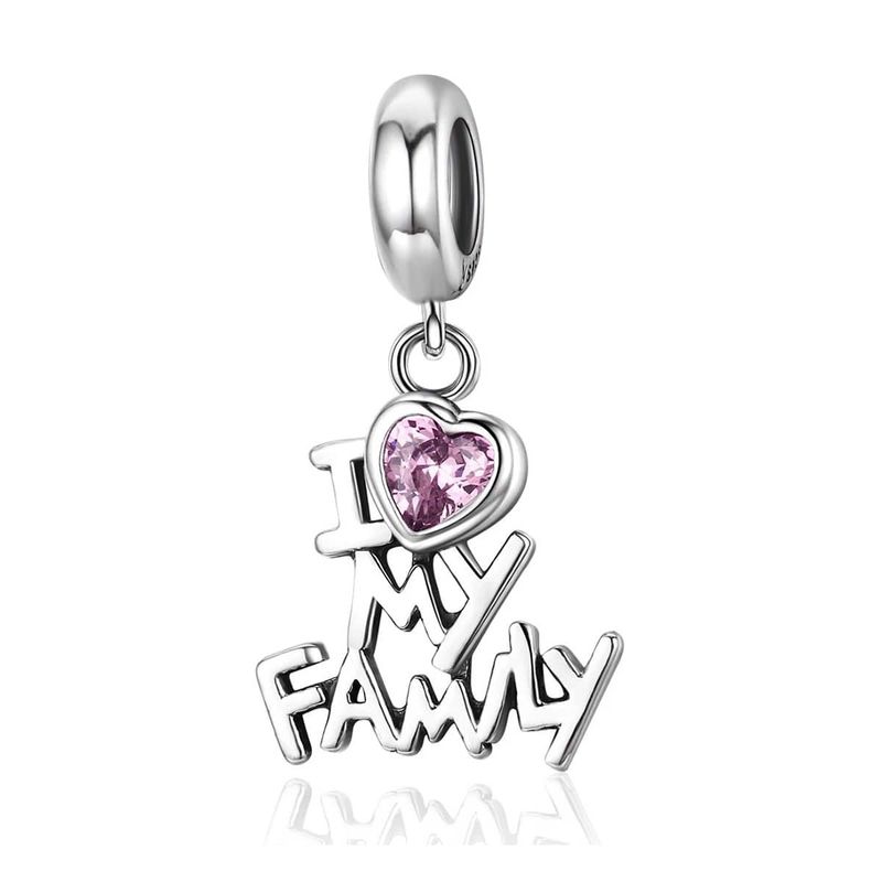 TODOJOYAS - Charm Dije Plata 925 Amo a Mi Familia