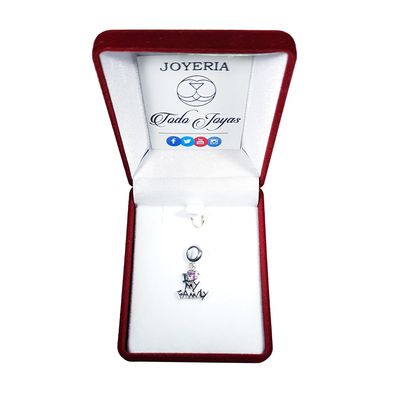 Imagen 2 del producto Charm Dije Plata 925 Amo a Mi Familia