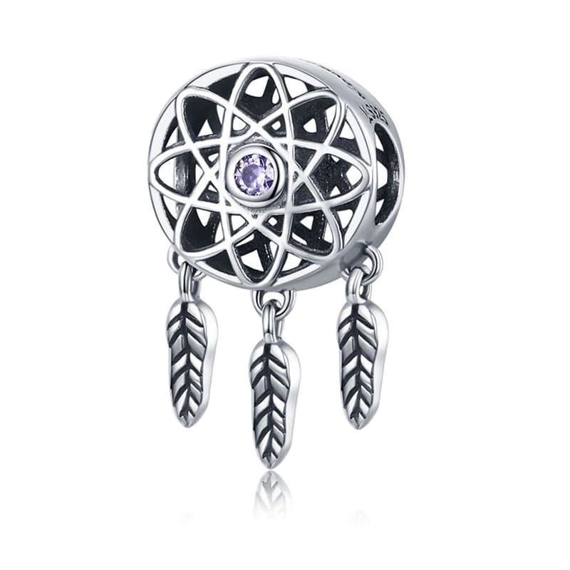 TODOJOYAS - Charm Dije Plata 925 Atrapa Sueños Circular