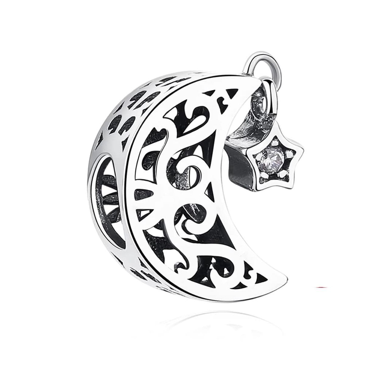 TODOJOYAS - Charm Dije Plata 925 Luna Estrella