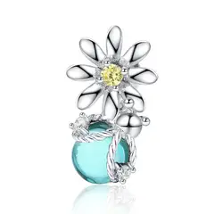 TODOJOYAS - Charm Dije Plata 925 Flor Luciernaga