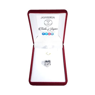 Imagen 2 del producto Charm Dije Plata 925 Infinito Corazon