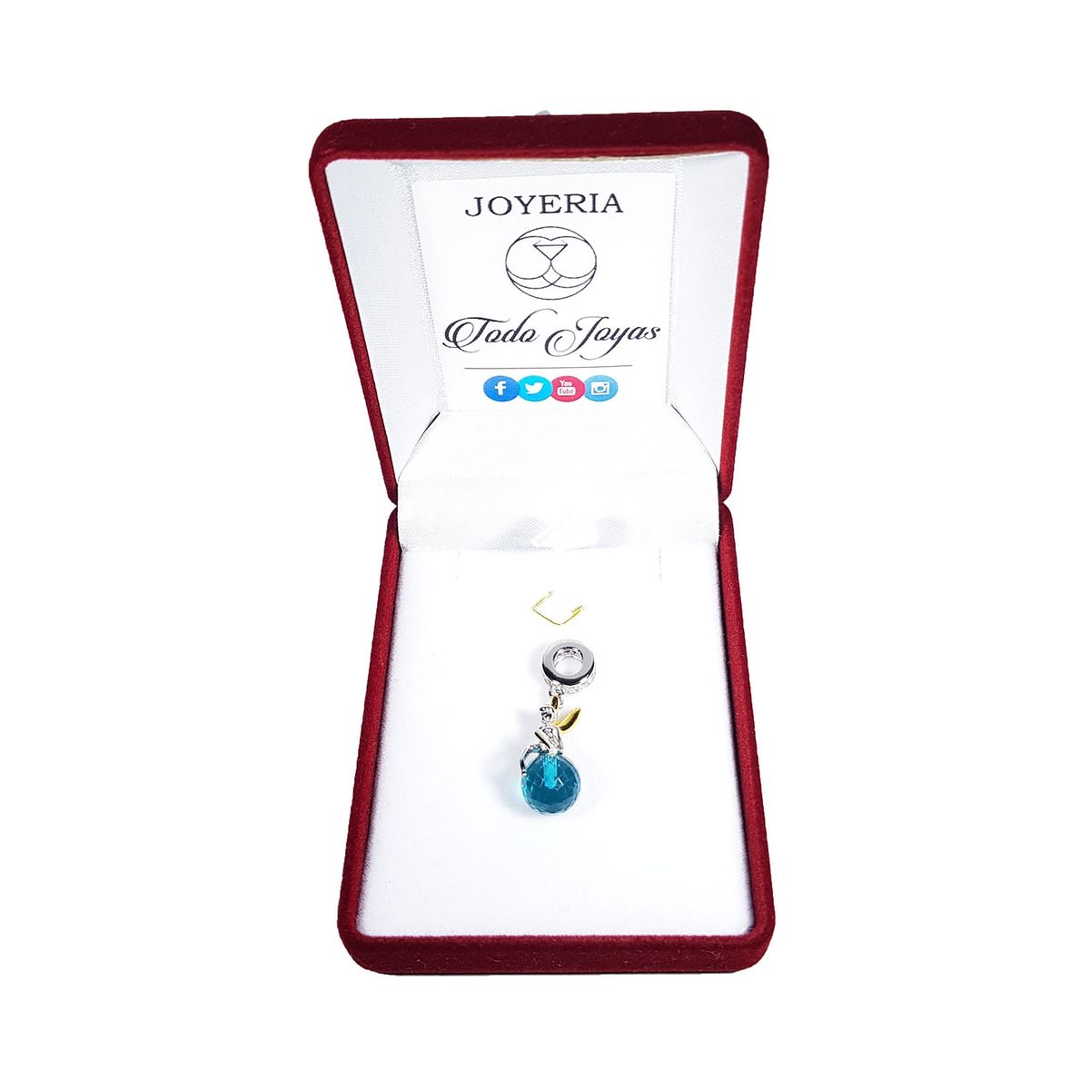TODOJOYAS - Charm Dije Plata 925 Hada Sobre Bola