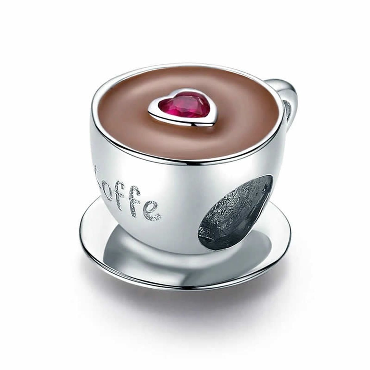 TODOJOYAS - Charm Dije Plata 925 Taza de café