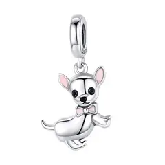 TODOJOYAS - Charm Dije Plata 925 Perro Chihuahua