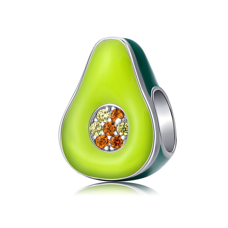 TODOJOYAS - Charm Dije Plata 925 Palta Aguacate