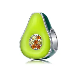 TODOJOYAS - Charm Dije Plata 925 Palta Aguacate