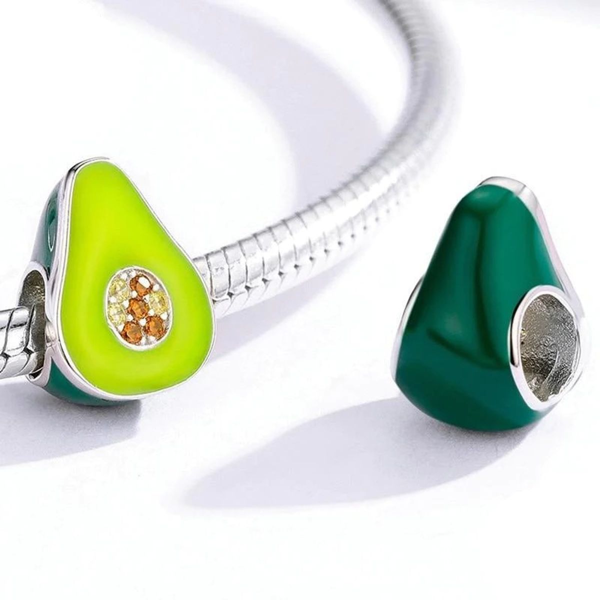 TODOJOYAS - Charm Dije Plata 925 Palta Aguacate