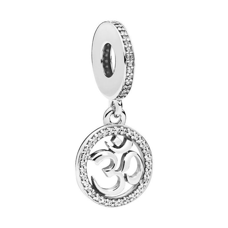 TODOJOYAS - Charm Dije Plata 925 Colgante Om Yoga