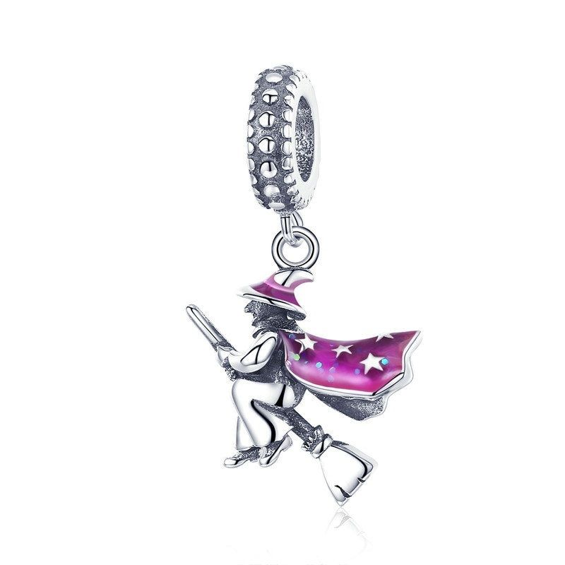 TODOJOYAS - Charm Dije Plata 925 Bruja Voladora