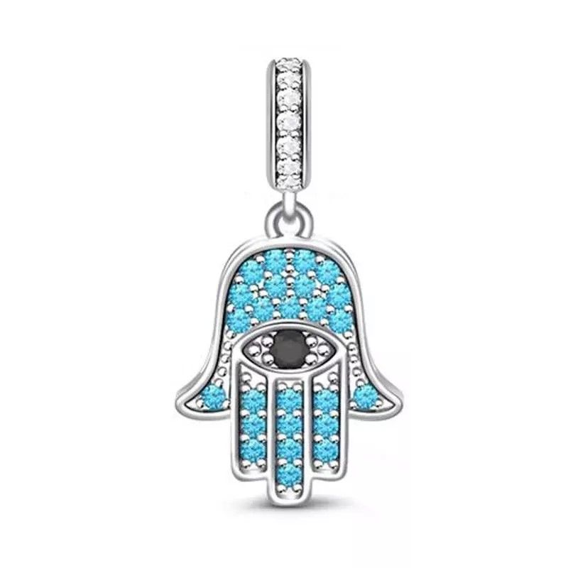 TODOJOYAS - Charm Dije Plata 925 Mano de Fatima Celeste