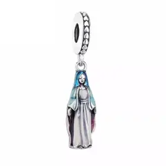 TODOJOYAS - Charm Dije Plata 925 Colgante Virgen Maria