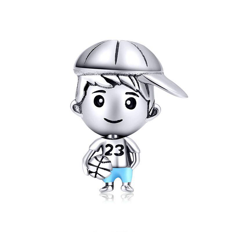 TODOJOYAS - Charm Dije Plata 925 Niño 23 Basquetbol