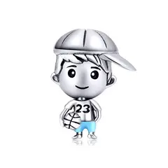 TODOJOYAS - Charm Dije Plata 925 Niño 23 Basquetbol