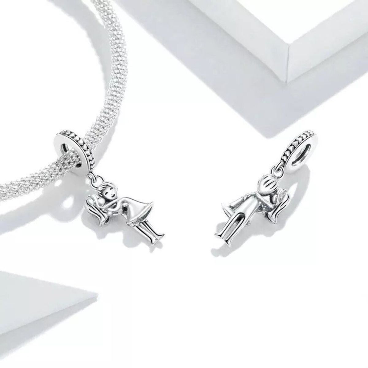 TODOJOYAS - Charm Dije Plata 925 Pareja Novios 3