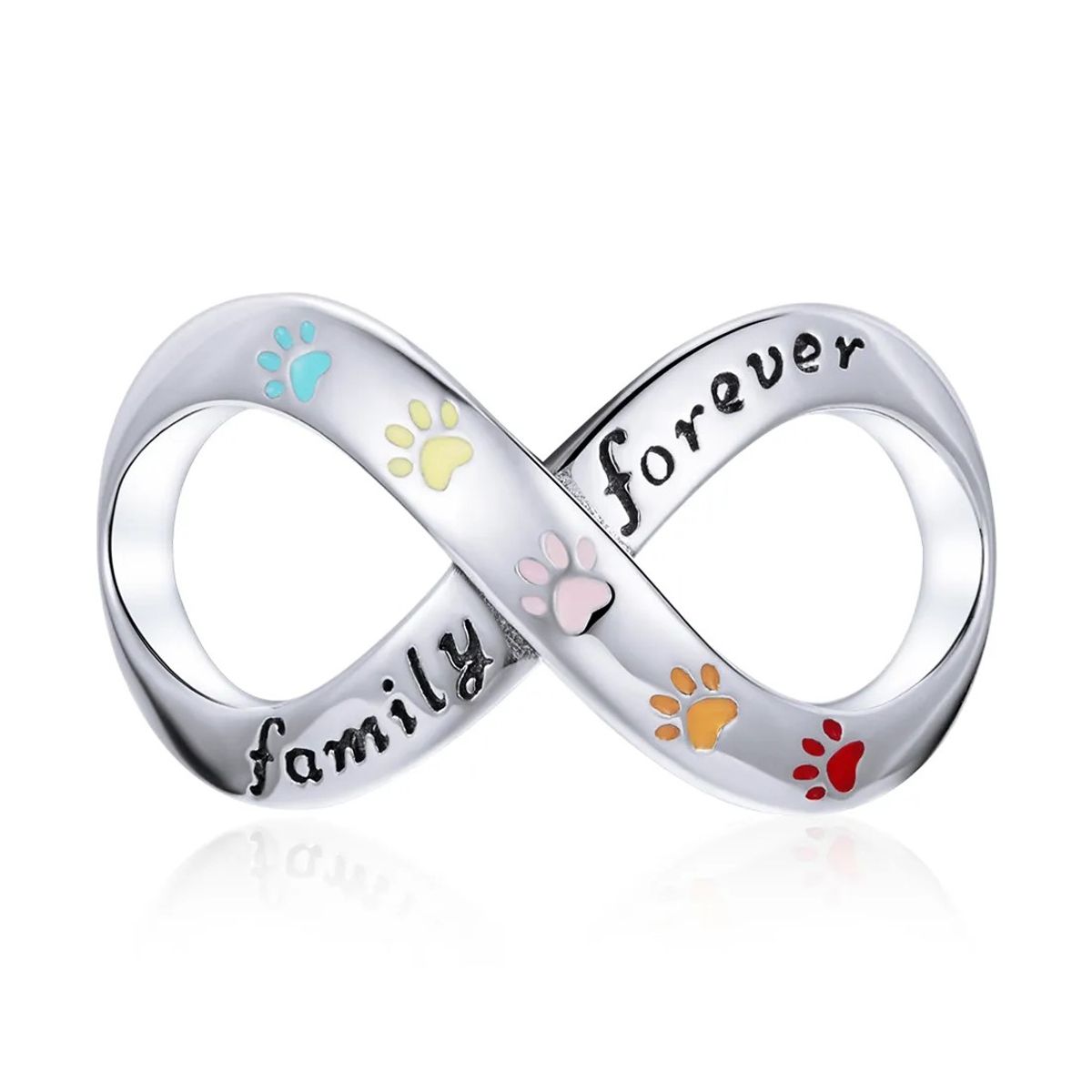 TODOJOYAS - Charm Dije Plata 925 Infinito Mascota Family