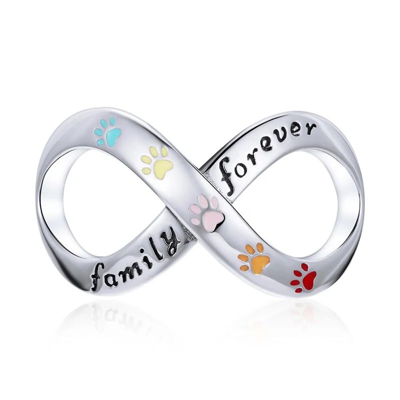 TODOJOYAS - Charm Dije Plata 925 Infinito Mascota Family