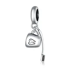TODOJOYAS - Charm Dije Plata 925 Cepillo Dientes y Taza