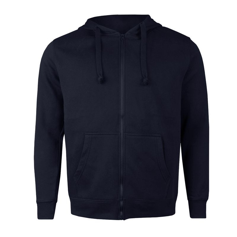 ANDESLAND OUTDOOR APPAREL - Poleron Canguro Con Cierre Azul Oscuro Unisex
