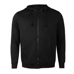 ANDESLAND OUTDOOR APPAREL - Poleron Canguro Con Cierre Negro Unisex