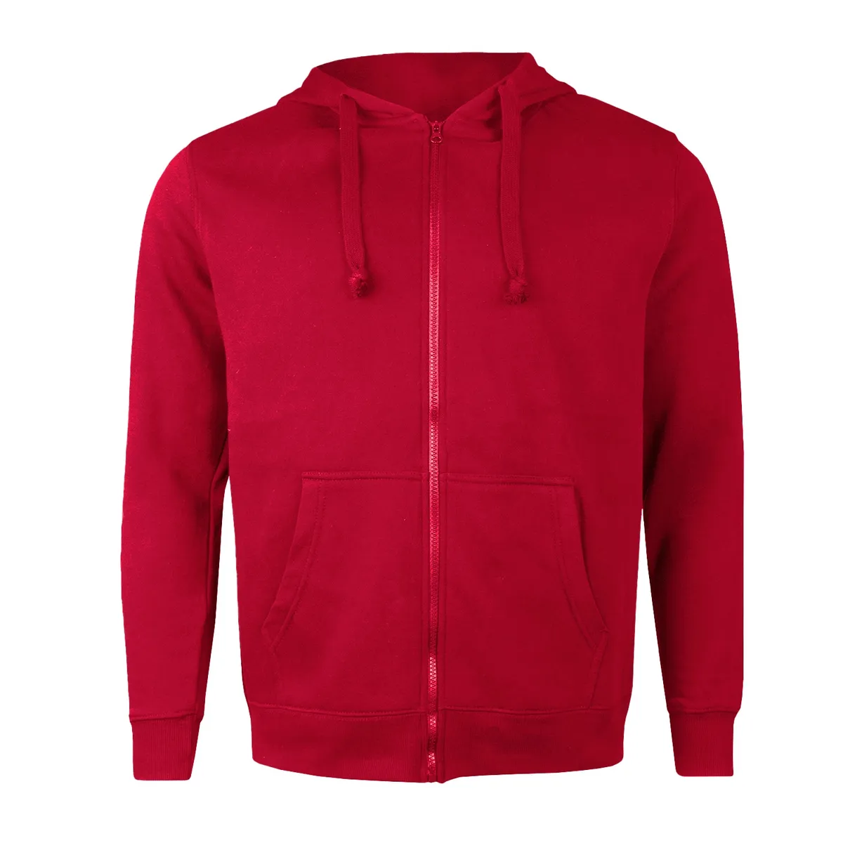 ANDESLAND OUTDOOR APPAREL - Polerón Canguro Con Cierre Vulpes Rojo Unisex