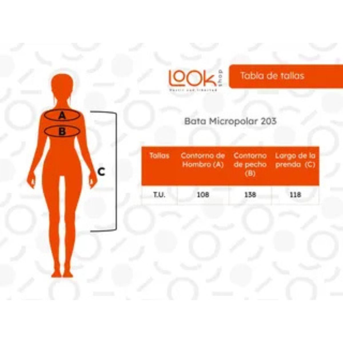 GENERICO - Bata Micropolar Excelente Calidad. Colores 203